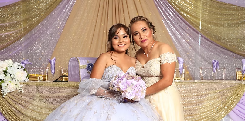 Lavender & Gold Backdrop